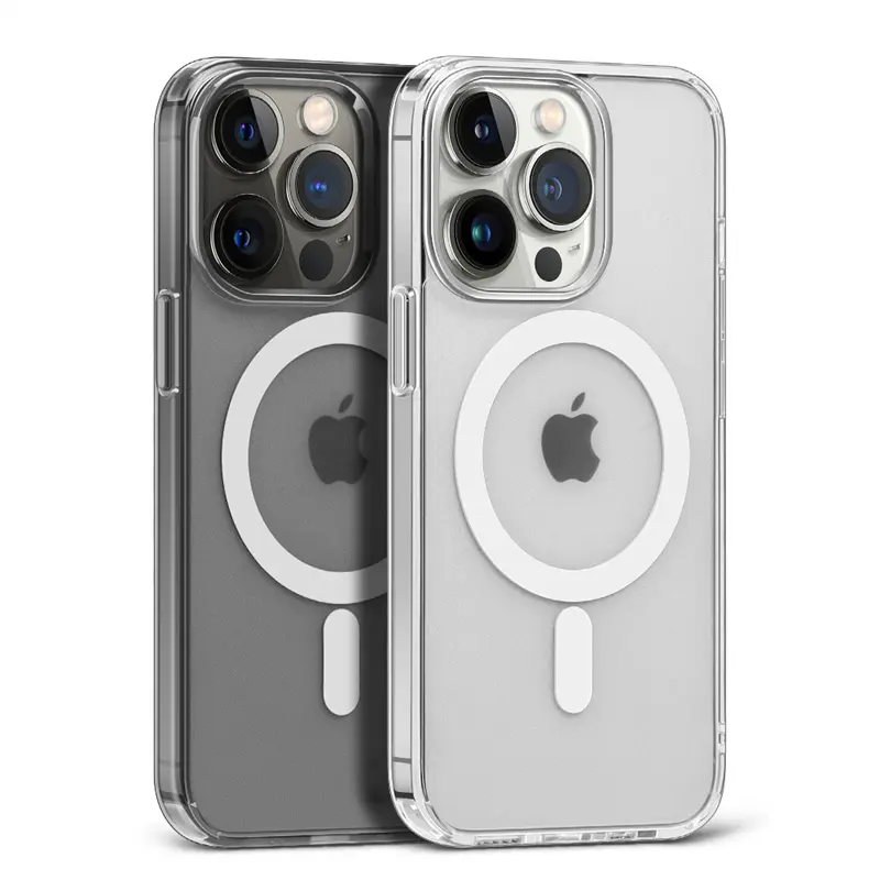 Magnetic Clear Case for APPLE IPhone 16 15 14 13 12 11 Pro Max Plus XS Max Ip16 Promax Wireless Charging Compatible with Magsafe