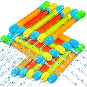 Sloosh 24 pcs Blaster Soaker Water Gun, Squirt Guns Soaker for Kids Summer Swimming Pool Beach Sand Outdoor Water Activity Fighting Play Toys,16.5''