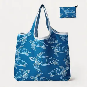 6 Pieces Foldable Reusable Tote Bags, Eco-Friendly Washable Shopping Handbags, Lightweight Portable Storage Bags for Supermarkets, Travel, and Everyday Use Plastic Organiser Set Kitchen