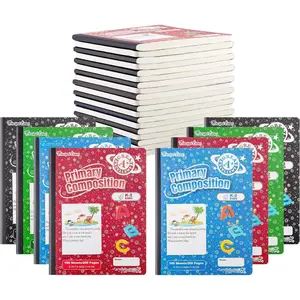 24 Pack Primary Composition Notebook K-2, Primary Ruled Journal, Draw and Write Journal for , Notebook School Supplies for Students, Hard Cover, 200 Pages(100 Sheets)