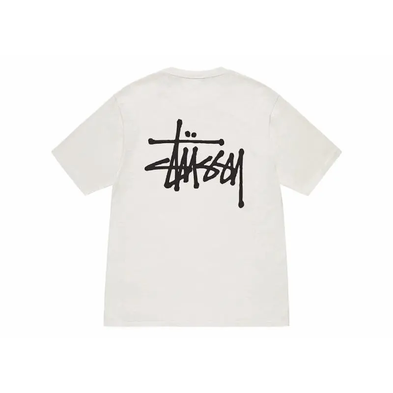 Stussy Basic Pigment Dyed T-Shirt Natural (men) by StockX