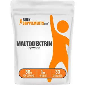 BulkSupplements - Maltodextrin Powder - Energy Boost - Sourced from Tapioca - 1kg - 30g per Serving