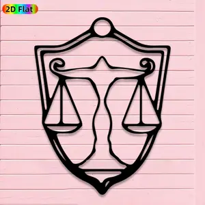 1pc Minimalist Libra Scale Metal Wall Art, Minimalist Libra Scale Statue Mural, Iron Craft, Perfect for Living Room, Office, Patio Decor, Highquality Engraving, Intricate Craftsmanship, Christmas Decor, Ideal Gift for Astrology Enthusiasts