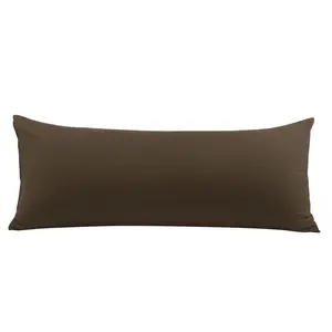 PiccoCasa Body Pillow Cover Brushed Microfiber Pillowcase (20"x48") Brown