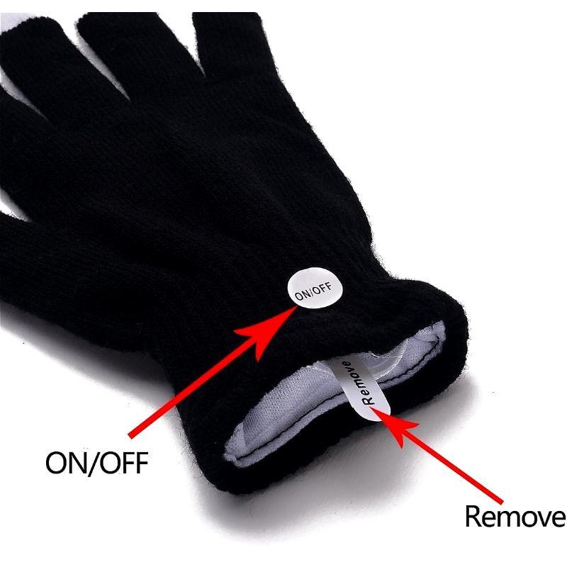 LED Gloves Colors Light Show Rave Light Finger Lighting Flashing Glow Mittens Contains 4 batteries light-up finger glove