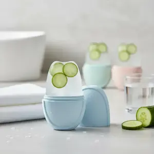 Face Roller, Ice Roller for Face & Eye, Silicone Face Ice Cube Mold, Face Beauty Facial Pore Cleaner Ice Face Roller for Skin Care, Face Massage Ice Mold