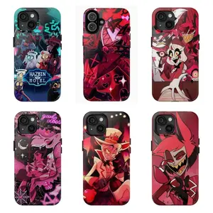 Hazbin H0tel Character Collage Phone Case | Hellish Cartoon Aesthetic,Compatible for iPhone 16 15 14 13 12 11 17Pro Max,for Samsung S25 S24 S23 S22 Ultra,Durable Dual-Layer design phone cover,Perfect Gift for Her