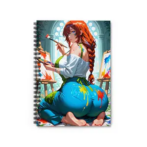 Bohemian Artist Spiral Notebook for Creatives, Sketching Journal, Personalized Writing Pad, Gift for Artists, Colorful Stationery