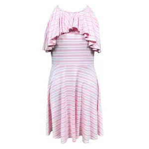 Striped Ruffle Dress