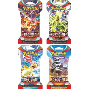 Pokemon Scarlet & Violet 3 Obsidian Flames Booster Pack Lot - 8 Packs