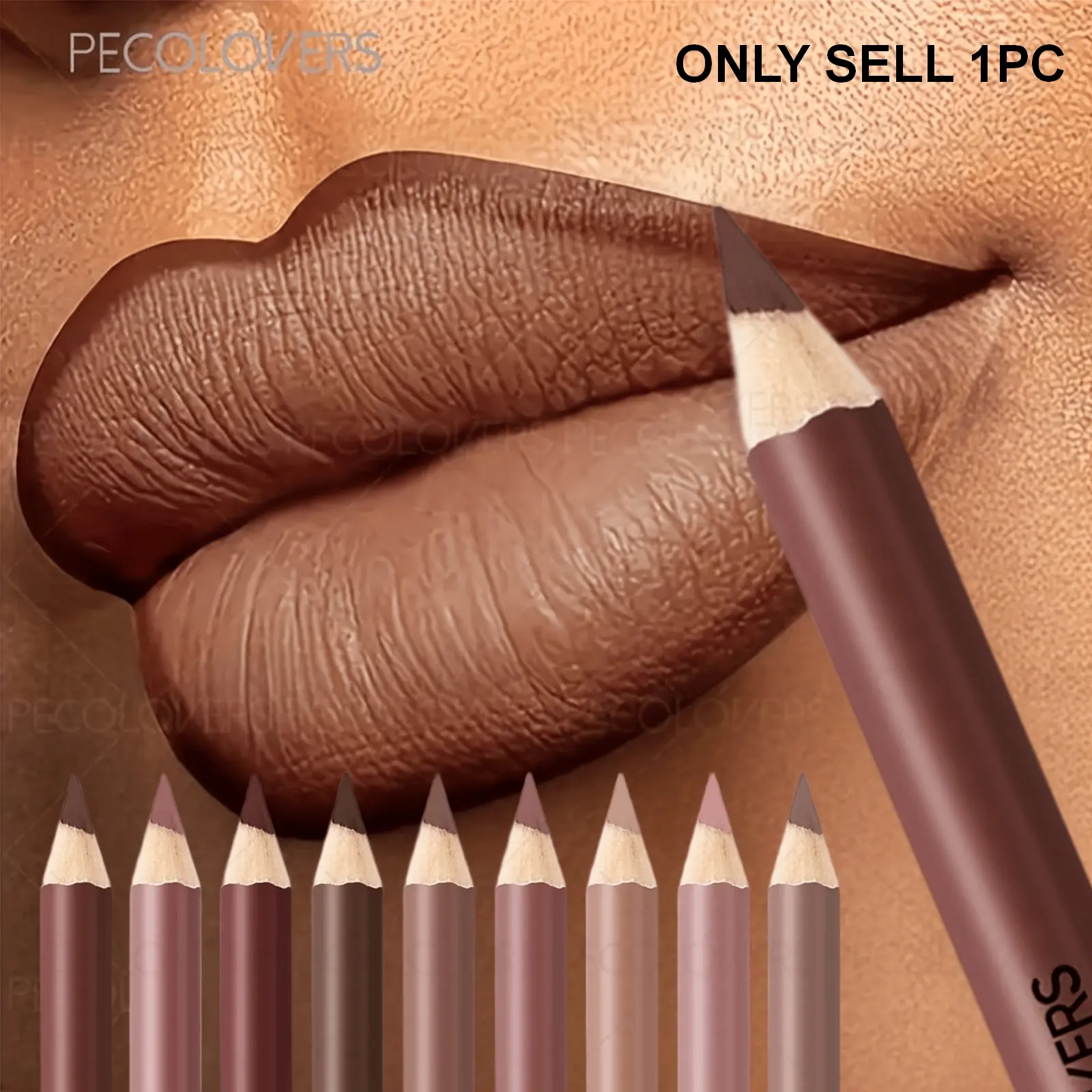 1PC Matte Nude Lip Liner Cosmetic - Waterproof and Smudge-proof, Smooth and Easy To Apply, Pencil Texture, Durable, Creates Three-dimensional and Full Lip Contour, Ideal for Daily Makeup and Valentine's Day Makeup