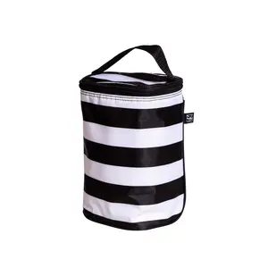 J.L Childress Tall Twocool, Breastmilk Cooler, Baby Bottle & Baby Food Bag, Insulated & Leak Proof, Ice Pack Included, Fits 2-4 Bottles