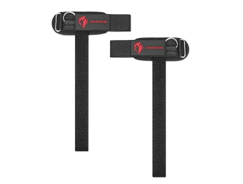 Non-Slip Textured Lifting Straps with Metal D Ring Comfort Wrist Cushion Gym Accessories for Heavy Weight Lifting Training Pivot Pad