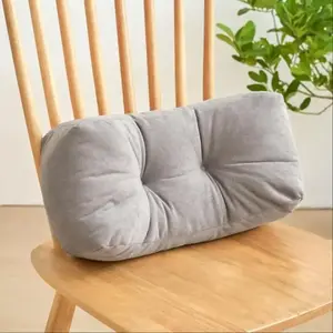 1pc Chair Backrest Pillow, Office Chair Lumbar Support Cushion, Relieve Lower Back Pain Soft Seat Pad, High Elastic Material