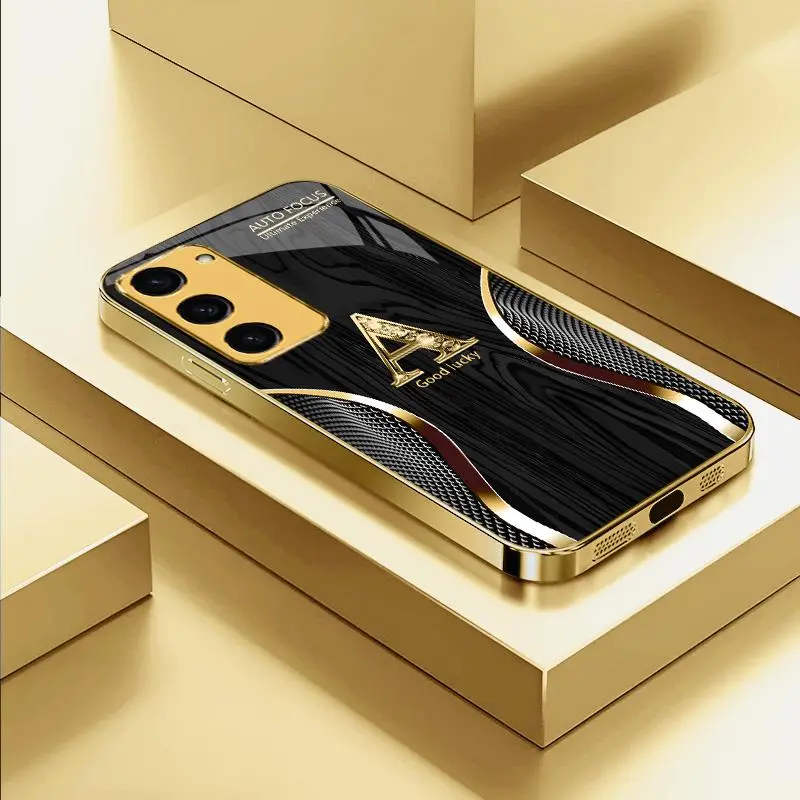 Suitable for [Galaxy S23 5g] high-end  phone case，Sophisticated and Minimalist Design—with all 26 letters available for you to choose from.YM99