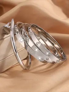Vintage stainless steel bracelet set for young men ladies to wear at a party or as a gift for friends fashion accessories gifts vintage jewelry