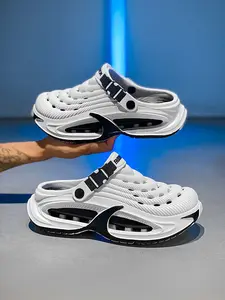 Summer Men's Clogs Outdoor Thick Sole Non-Slip Odor Resistant Durable Quick Drying Soft Beach Sandals