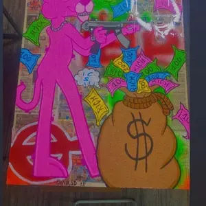 Pink  pink panther Painting