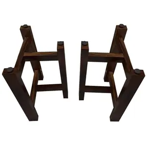 Wooden table legs for solid wood table tops and epoxy resin tables