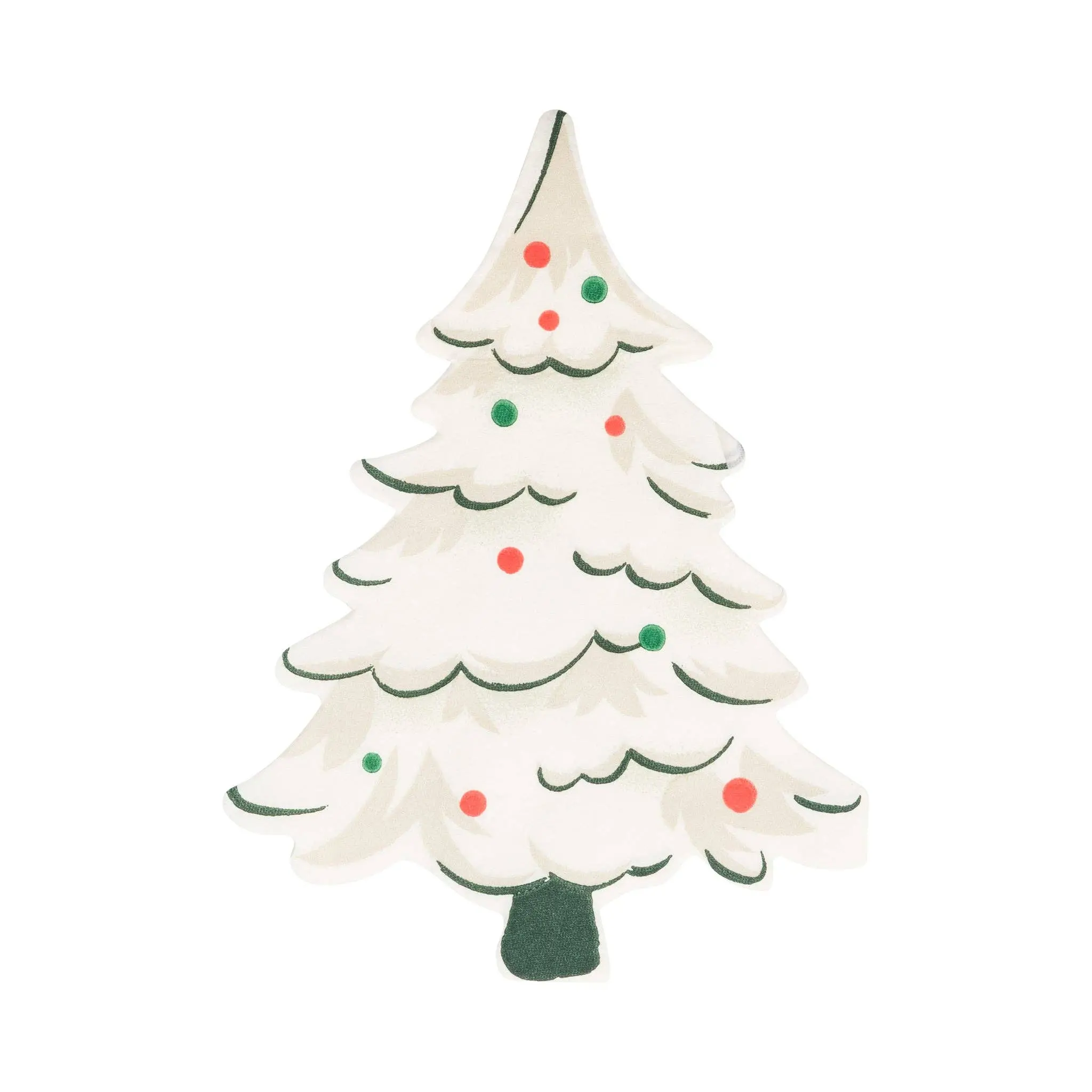 Retro Christmas Tree Dinner Napkin