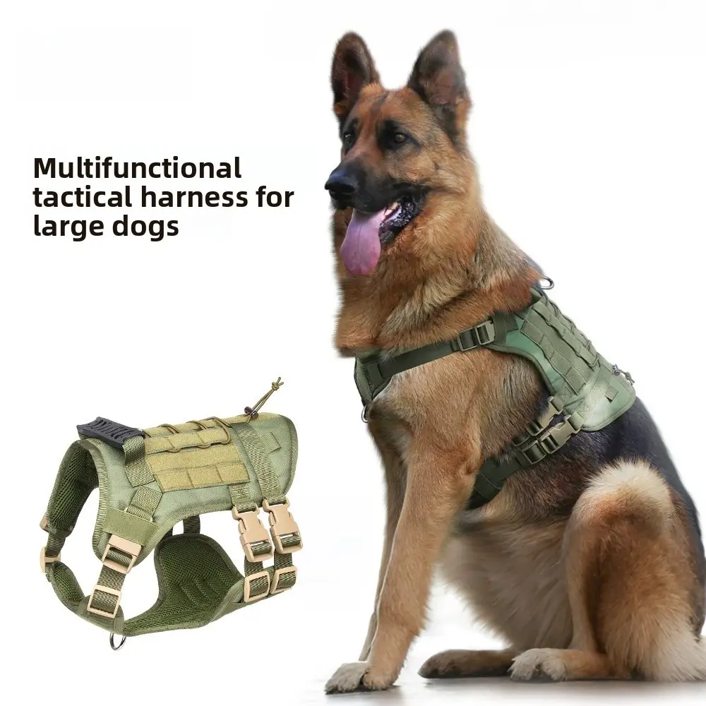 Tactical Dog Harness – Universal Harness, Walking Harness & Safety Harnesses for Small to Large Dogs, Durable Reflective, Easy to Control, No Pull Adjustable Pet Harness, Pet Supplies Tactical Dog Harness – Universal Harness, Walking Harness & Safety Harnesses for Small to Large Dogs, Durable Reflective, Easy to Control, No Pull Adjustable Pet Harness, Pet Supplies