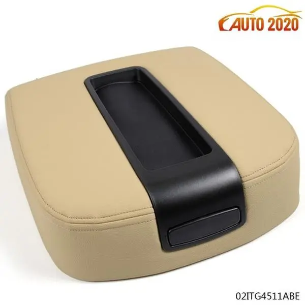 Front Center Console Lid Kit Assembly for Chevy GMC Silverado Sierra 07-14, RPO D07 Direct Fit Plug-and-Play Leather-Ebony ABS Cover, Durable Auto Accessory, Replacement Front Floor Custom Console, Genuine OEM Factory Replacement Part Car Accessory