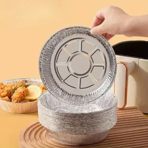 10/20/30Pcs Disposable Food Grade Tin Foil Household Kitchen Oven Baking Trays, Grilling Plates, Tin Foil Plates