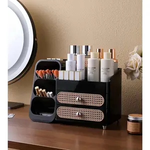 Multifunctional desktop storage box, stationery and sundries organizer for student dormitories, large-capacity desktop storage box, cosmetic storage box for office desks, simple desktop storage box