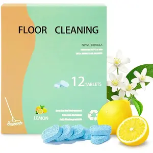 12 count Floor Cleaning Solution Tablet Deep Cleans for Multiple Hard Floors, Tile and Vinyl Floors,Suitable With  Robot Vacuums with Mopping and Cordless Wet/Dry Vacuum Mop Cleaner  Scent