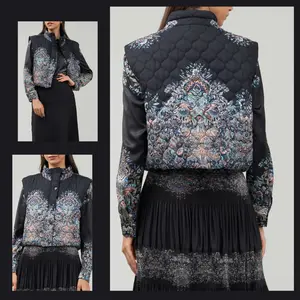 multi cropped Diamond quilted jacket Outerwear Womenswear Casual Chic Coats Dressy Lightweight Tops Comfortable Fit