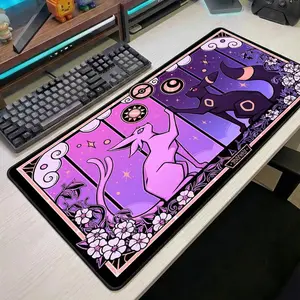 Mouse Pad Large Desk Mat Umbreon Espeon Mousepad Cute Purple Anime Desk Mat Gaming Desk Mat Gift