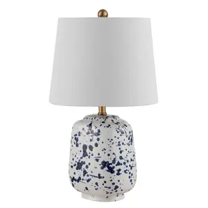 Greyon Table Lamp - 23 Inch Height - TBL4341 - Navy Blue - Safavieh