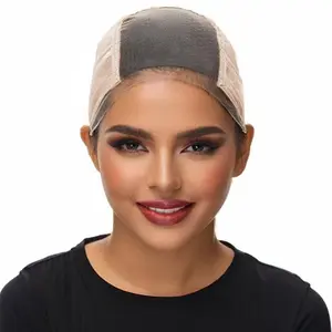 Lace Grip Wig Cap for Women, Transparent Lace Wig Caps for Human Hair Toupee, Non Slip Wig Gripper for Keeping Wigs in Place, Adjustable Wig Cap with Grip Headband, Hair Products