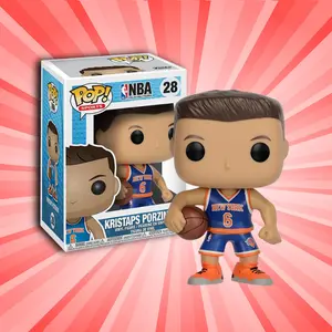 Funko Pop! NBA New York Knicks Pop Life FIRST EDITION Kristaps Porzingis