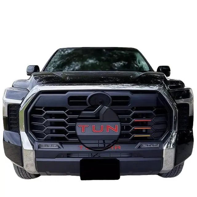 3D Front Bumper letters decal Compatible for 2022 2023 2024 2025 TUNDRA Grille 3M Strong Adhesive Back Weatherproof ABS Decals red Vehicle Exterior Decoration Easy Diy Install  Car Decoration Custom Style truck decals