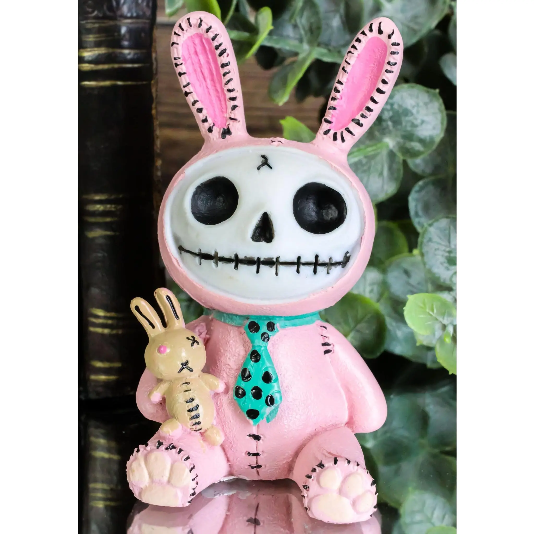 Furrybones Pink Bunnie Bun Rabbit Skeleton Figurine Small Furry Bones Skull