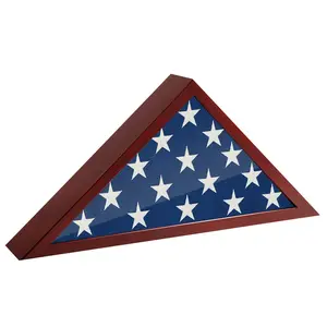 Burial Flag Display Case | Memorial Frame for Veterans
