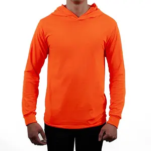Cotton Hoodie long sleeve t-shirts 100% cotton sizes S—2XL multiple colors