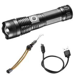VEVOR High Lumens Flashlight, TikTokShopBlackFriday,  IPX4 Waterproof Emergency Lighting for Camping, Hiking, Running, Hurricane, Cycling, Sports Accessories, Bikepacking
