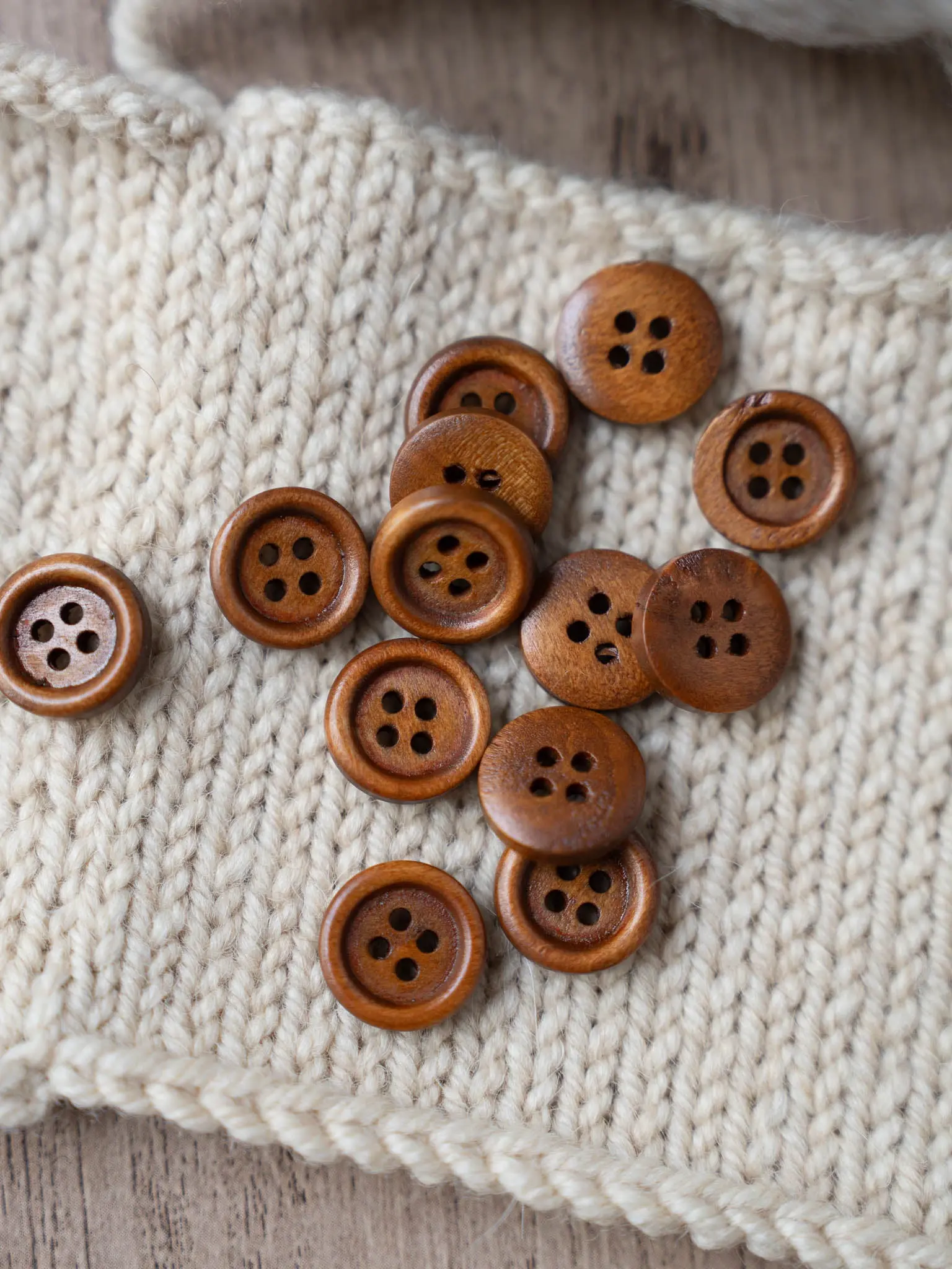 Fox <br/><small> 15mm Wooden Button</small>