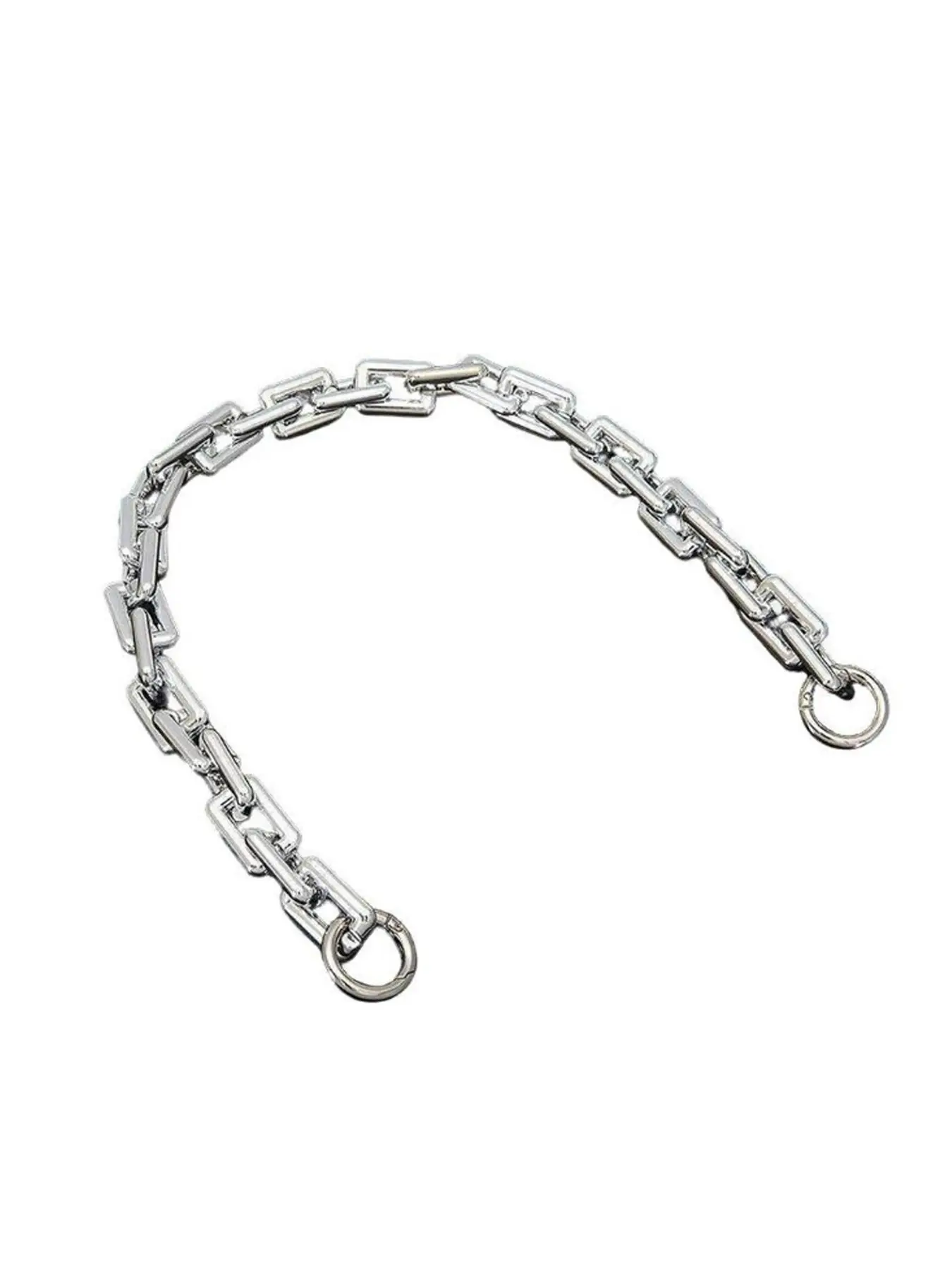Silver Color Acrylic Wallet Chain Handle, Bag Chains, Purse Chains For Handbags, Purse Extender Chain, Replacement Strap 59.99cm & 40.01cm, DIY Purse Making Supplies, Handbag Accessories