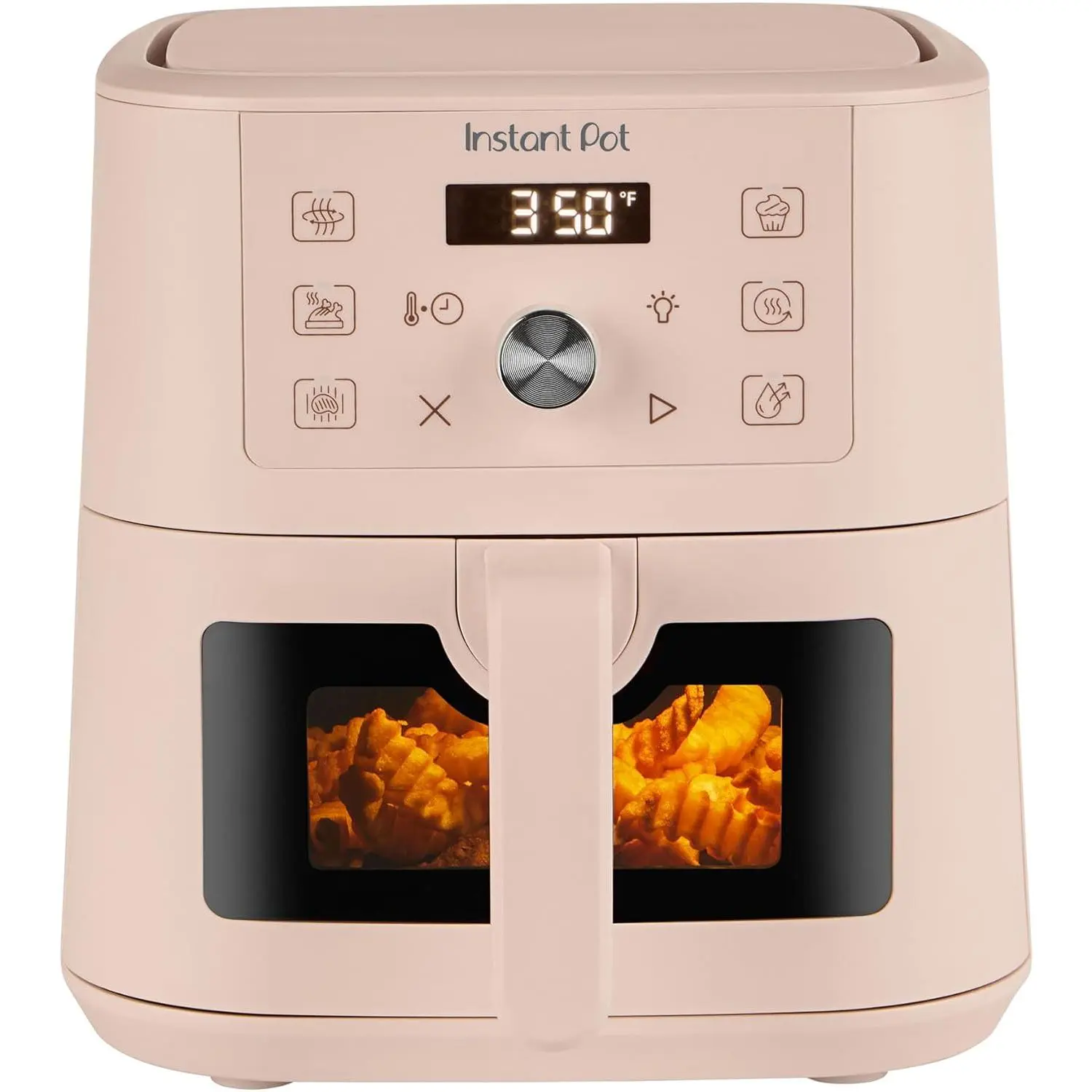 Instant Pot 4QT VORTEX 6-in-1 Mini Air Fryer, Air fry, Bake, Roast, Broil, Dehydrate or Reheat, Rosewater, 4 Quarts