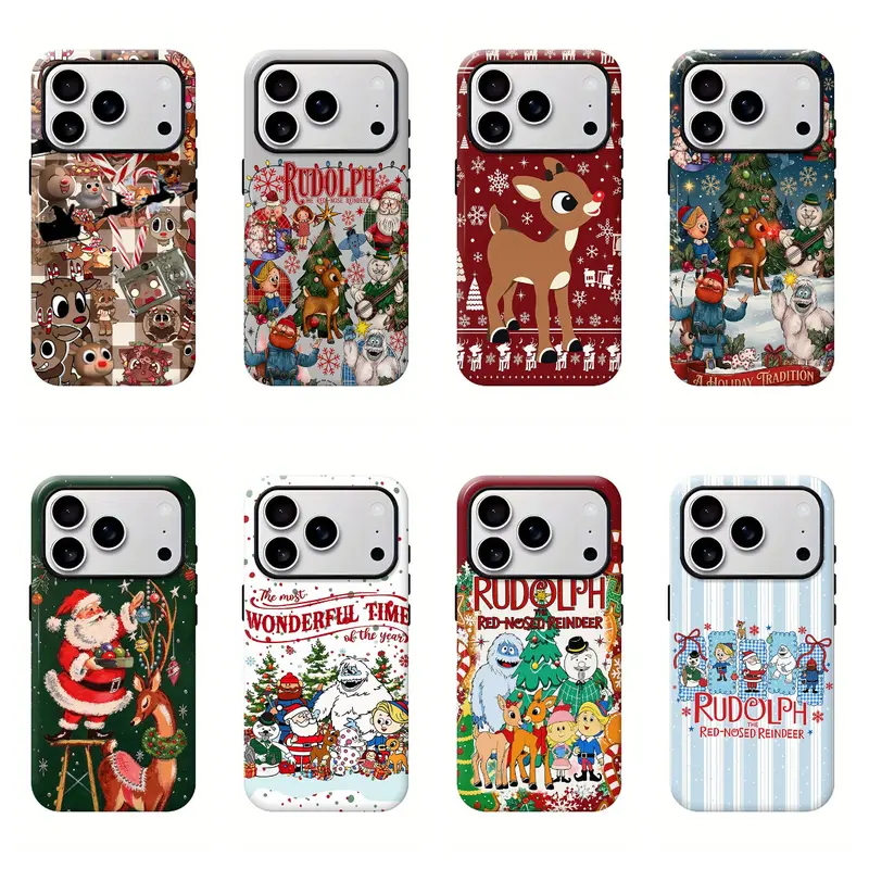 Cartoon Rudolph the Red-Nosed Reindeer Smartphone Case - Christmas ...