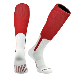 Mk Socks Grand Slam Baseball Softball Knee High Medium Weight Stirrup Socks (Scarlet Red)