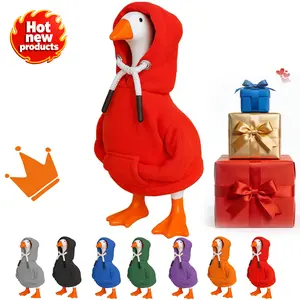 Desk Goose Outfits 7 Inches Mini Desk Goose Accessories Hoodies Clothes Tabletop Porch Goose Costume for Women