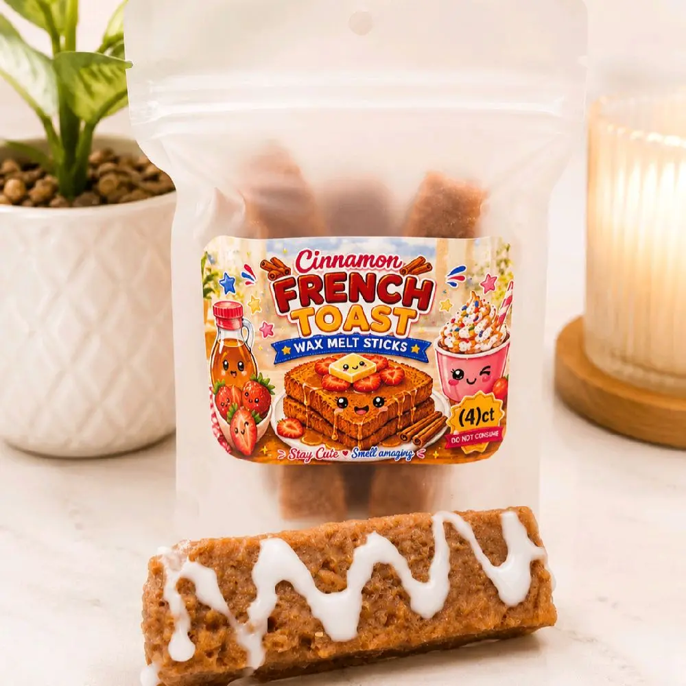 French Toast Stick Wax Melts - Classic French Toast Stick with Glaze - Ideal for Candle Decor Cinnamon Scent Candlewax