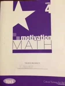 USED-Motivation Math Level 4 by Mentoringminds.com (Paperback)