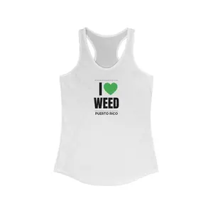 ILoveWeedPR Women's Ideal Racerback Tank
