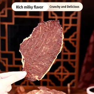 High Protein Beef Jerky Snacks Crispy Steak Chips Variety Pack 4 Flavors Original Cumin Spicy Rich Milky Flavor Crunchy Delicious