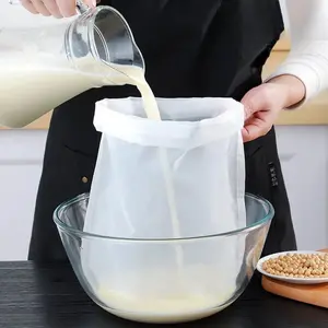 20pcs Multi-Purpose Kitchen Filter Bag: Fine Mesh Design for Soy Milk, Juices, Wine and Vegetable Puree Straining